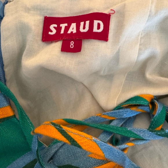 Staud Striped Maxi Dress with Slit - Picture 13 of 13